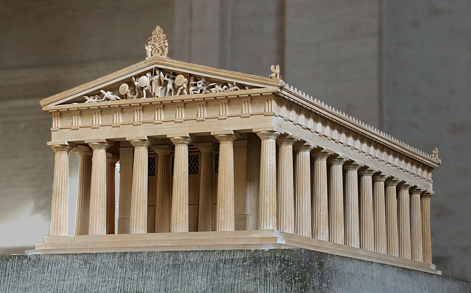 Model of the Greek temple of Aphaia