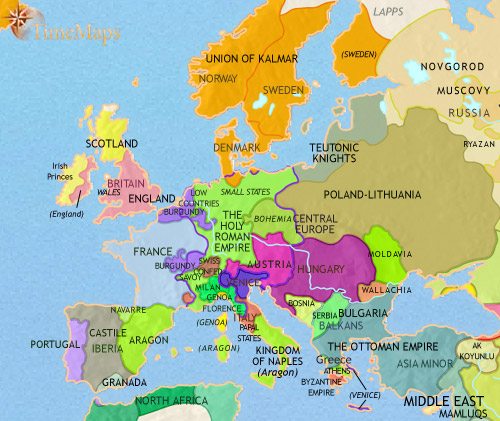  The old Feudal system is beginning to give way to early Modern Europe