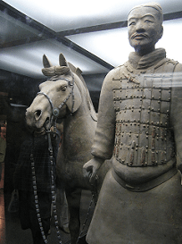 A Terracotta Soldier and his Horse