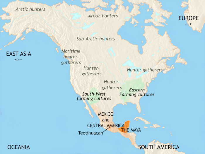Map of North America at 200CE