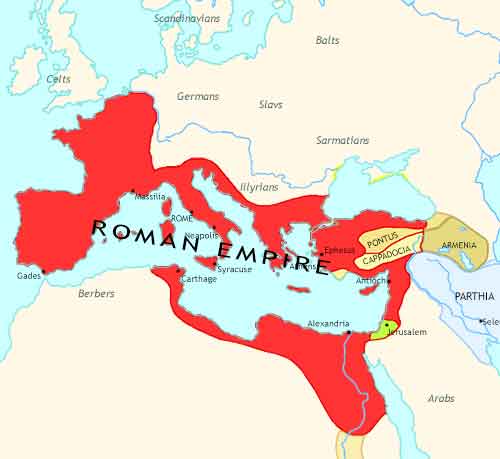 Map of Rise and Fall at 1CE