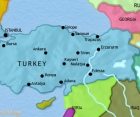 Map of Turkey at 2005CE