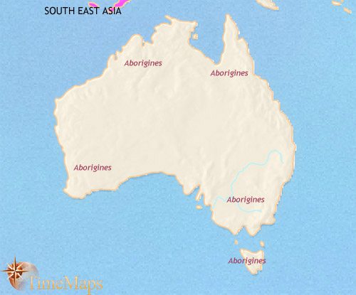 Map of Australia at 1648CE