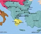 Map of Greece and the Balkans at 1837CE