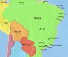 Map of Brazil at 1960CE