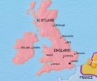 Map of Britain at 1648CE