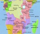 Map of Central Africa at 1960CE