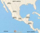 Map of Mexico and Central America at 3500BCE