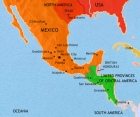 Map of Mexico and Central America at 1837CE