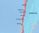 Map of Chile at 2005CE