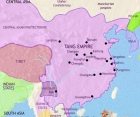 Map of China at 750CE