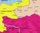 Map of East Central Europe at 1914CE