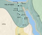 Map of Egypt at 1215CE