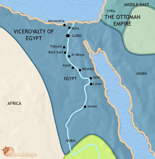 Map of Egypt at 1837CE