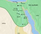 Map of Egypt at 750CE