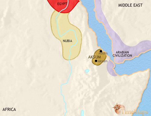 Map of Ethiopia at 200CE