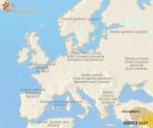 Map of Europe at 2500BCE
