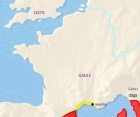 Map of France at 200BCE