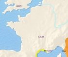 Map of France at 500BCE