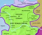 Map of Germany at 1215CE