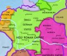 Map of Germany at 1648CE