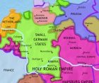 Map of Germany at 1789CE