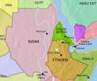 Map of North East Africa at 1960CE