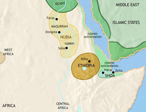 Map of North East Africa at 979CE