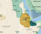 Map of North East Africa at 1453CE
