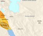 Map of Iran at 1000BCE