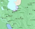 Map of Iran at 750CE