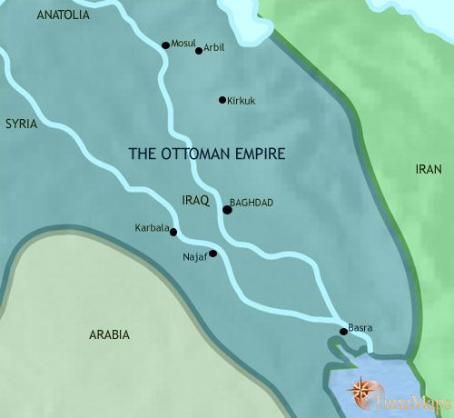 Map of Iraq at 1648CE