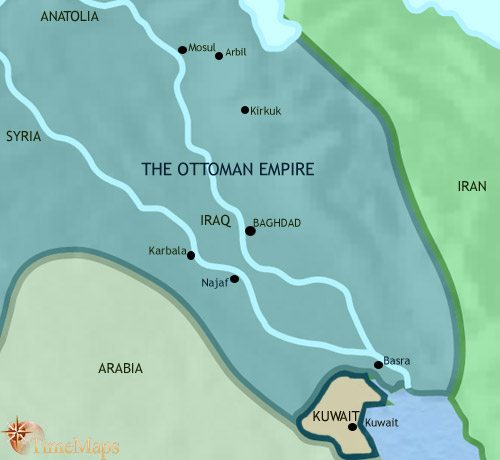 Map of Iraq at 1837CE