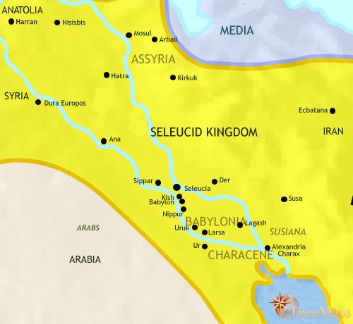 Map of Iraq at 200BCE