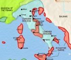 Map of Italy at 750CE