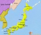 Map of Japan at 1871CE