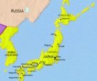 Map of Japan at 1914CE