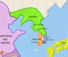 Map of Korea at 500CE