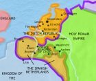 Map of The Low Countries at 1648CE