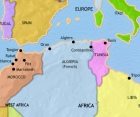 Map of North Africa at 1960CE