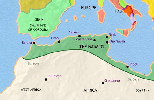 Map of North Africa at 979CE