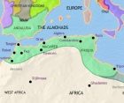 Map of North Africa at 1215CE