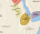 Map of North East Africa at 500CE