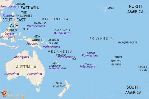 Map of Oceania at 200BCE