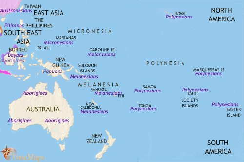 Map of Oceania at 750CE