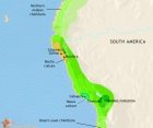 Map of Peru, Ecuador and Bolivia at 500CE