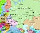 Map of Russia at 2005CE