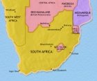 Map of Southern Africa at 1960CE