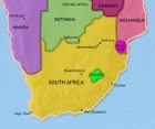 Map of Southern Africa at 2005CE