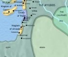 Map of Syria at 1215CE